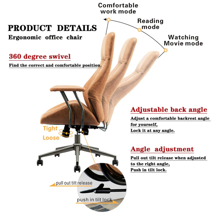 ALTRIGUS Ergonomic Office Chair,Smooth&Durable Gaming Chair For Home,Living Room