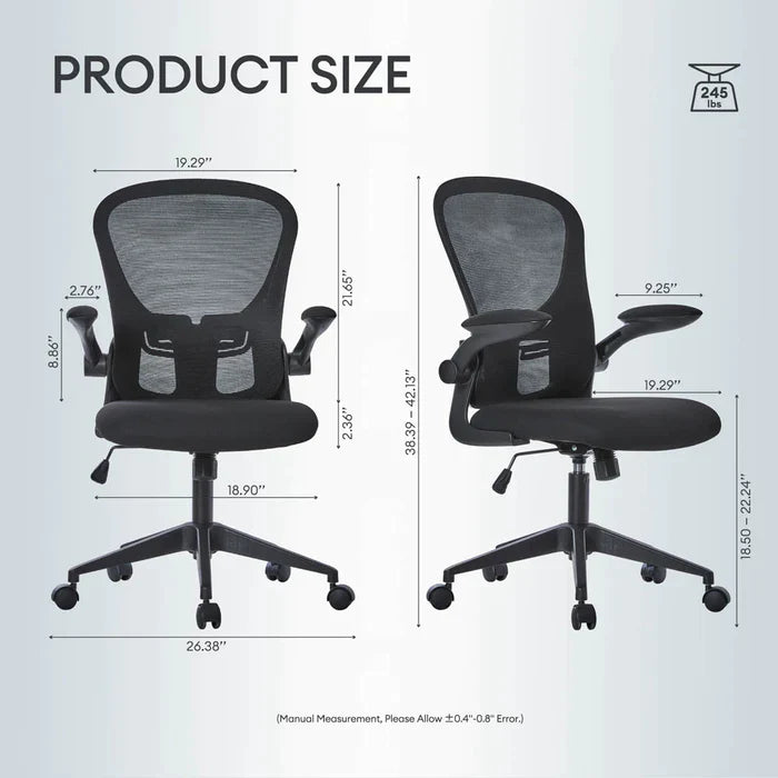 ALTRIGUS Ergonomic Office Chair, Mesh Desk Chair With Silent Wheels, Smooth&Durable Gaming Chair For Home,Living Room
