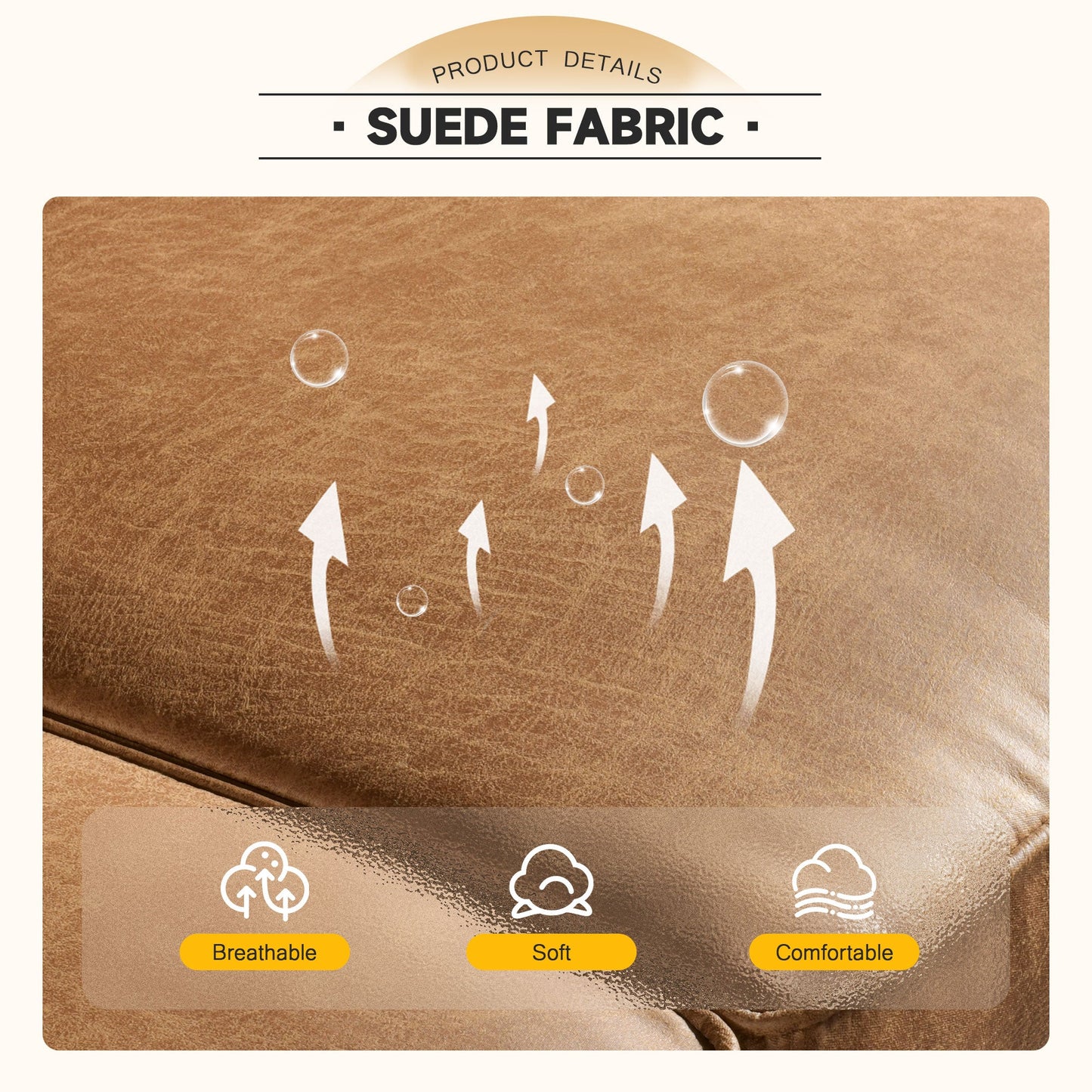 ALTRIGUS 72"Hot Stamping, Living Room Sofa, Easy To Install Sofa For Different House Types