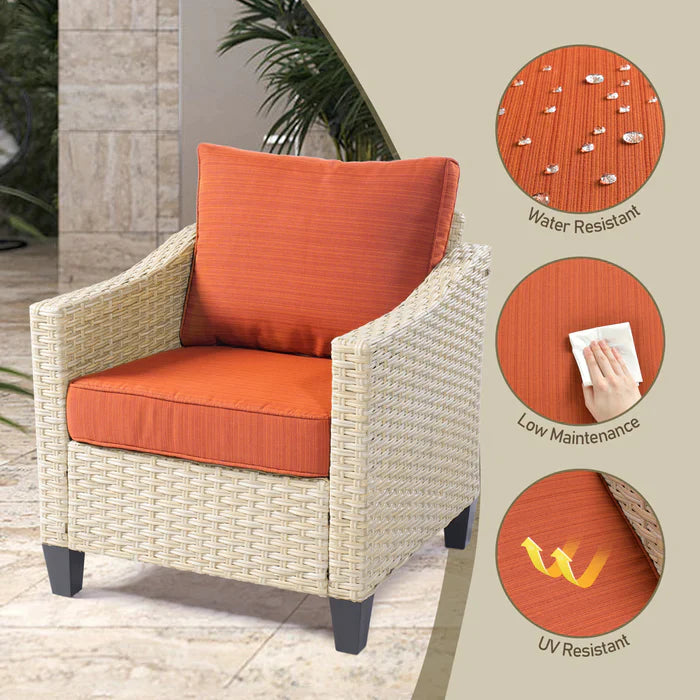 ALTRIGUS Athena Series Outdoor Patio Furniture Set with Fire Pit 3-Piece