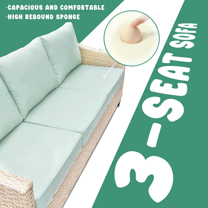 ALTRIGUS Athena Series Outdoor Patio Furniture Set 5-Piece with Cushions All Weather Wicker