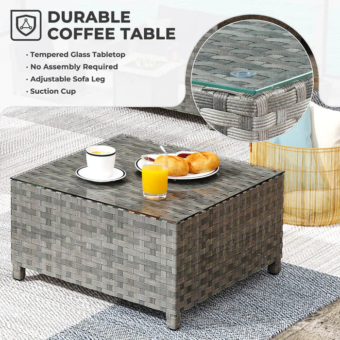 ALTRIGUS Patio Furniture Set New Rimaru 6-Piece with 2 Pillows, No Assembly Required