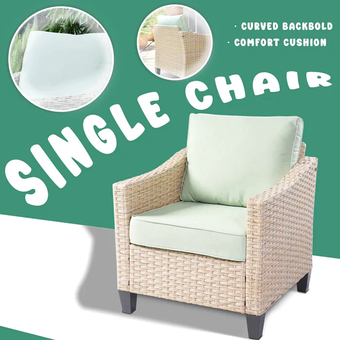 ALTRIGUS Athena Series Outdoor Patio Furniture Set 5-Piece with Cushions All Weather Wicker